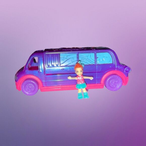 2018 Mattel Polly Pocket Pollyville Party Limo Mini Playset A31 - Picture 2 of 9